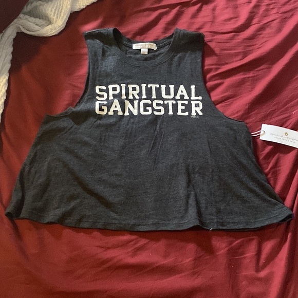NWT SPIRITUAL GANGSTER VARSITY CROP TANK SZ MEDIUM - Picture 9 of 11